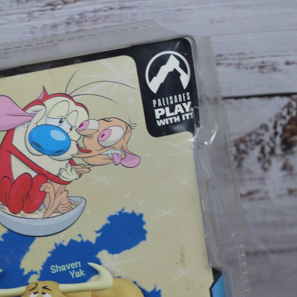 Ren and Stimpy Palisades Shaven Yak Figure Invisible Log Blammo 2004 BOX DAMAGE - Picture 11 of 16